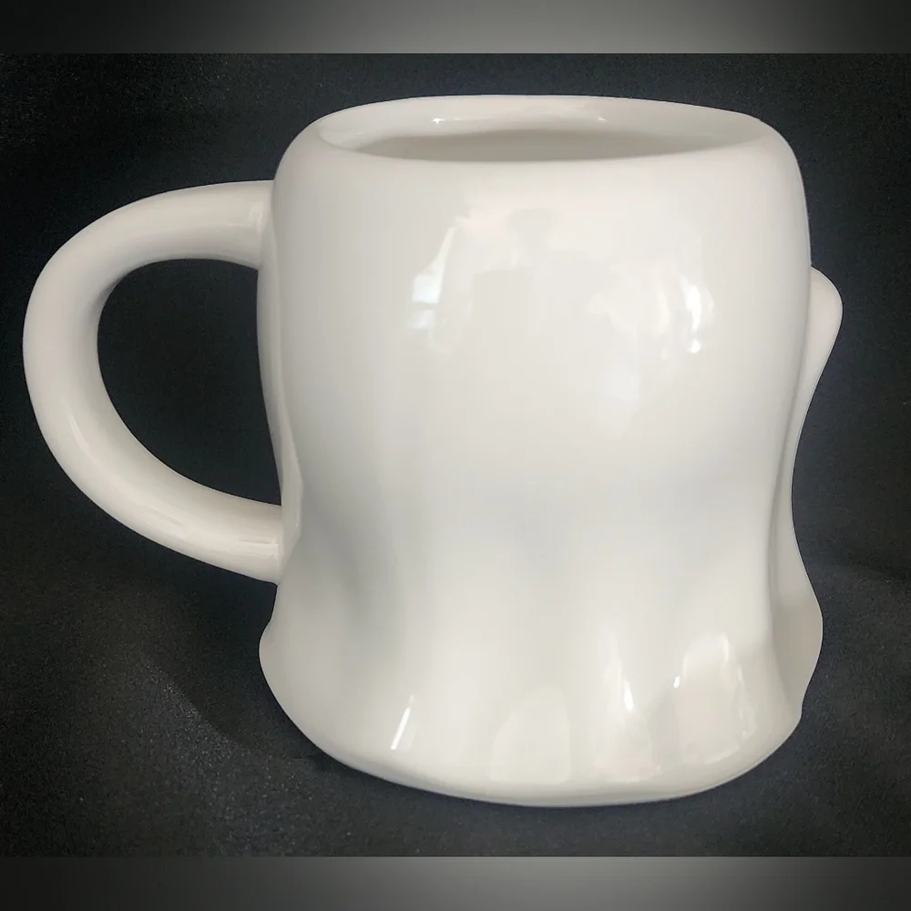 Spirtz Target Stoneware White Ghost Mug‎ 12 Oz Halloween Kitschy